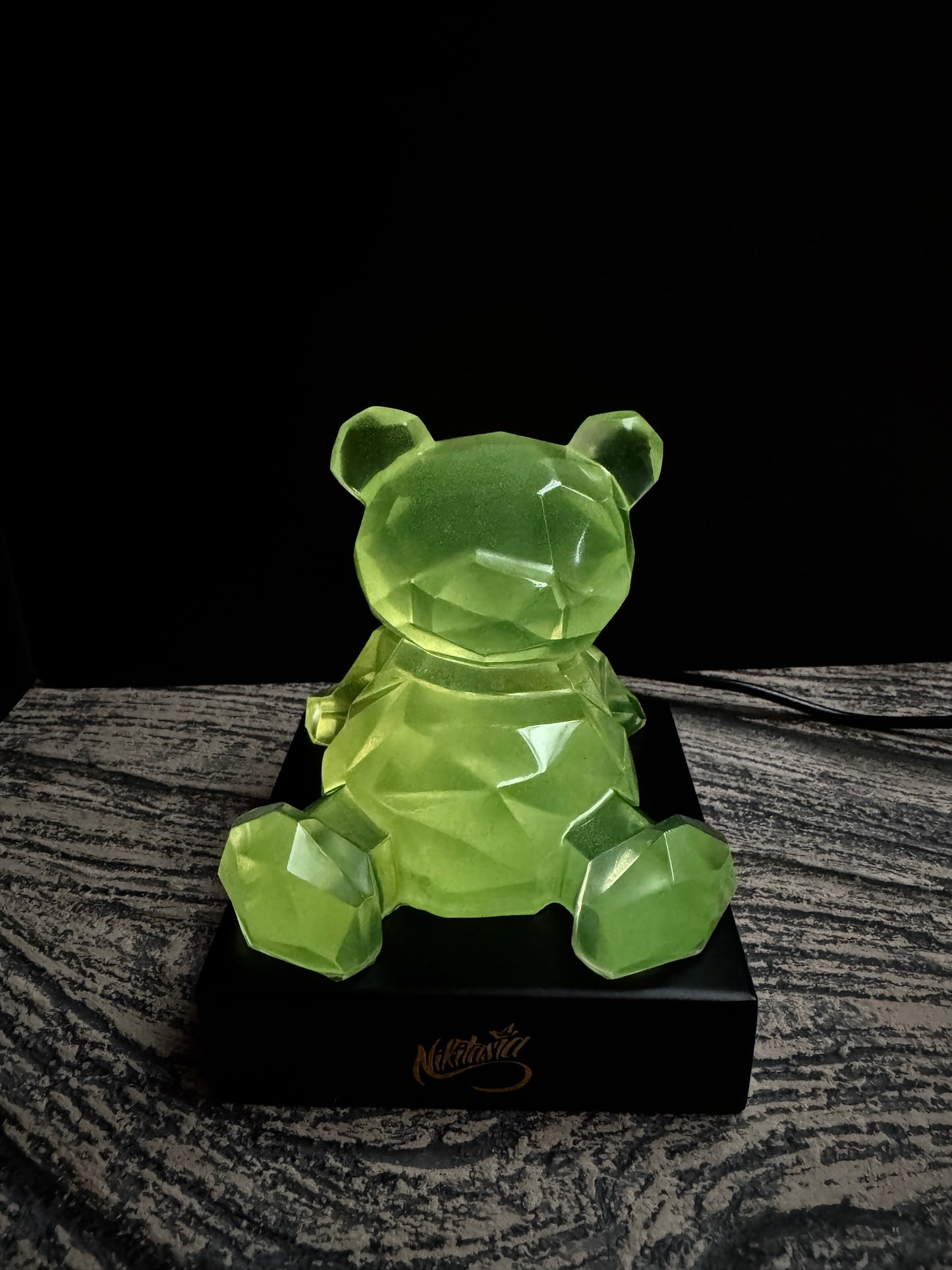 Glow in the dark bears LEDLAMP BASE INCLUDED