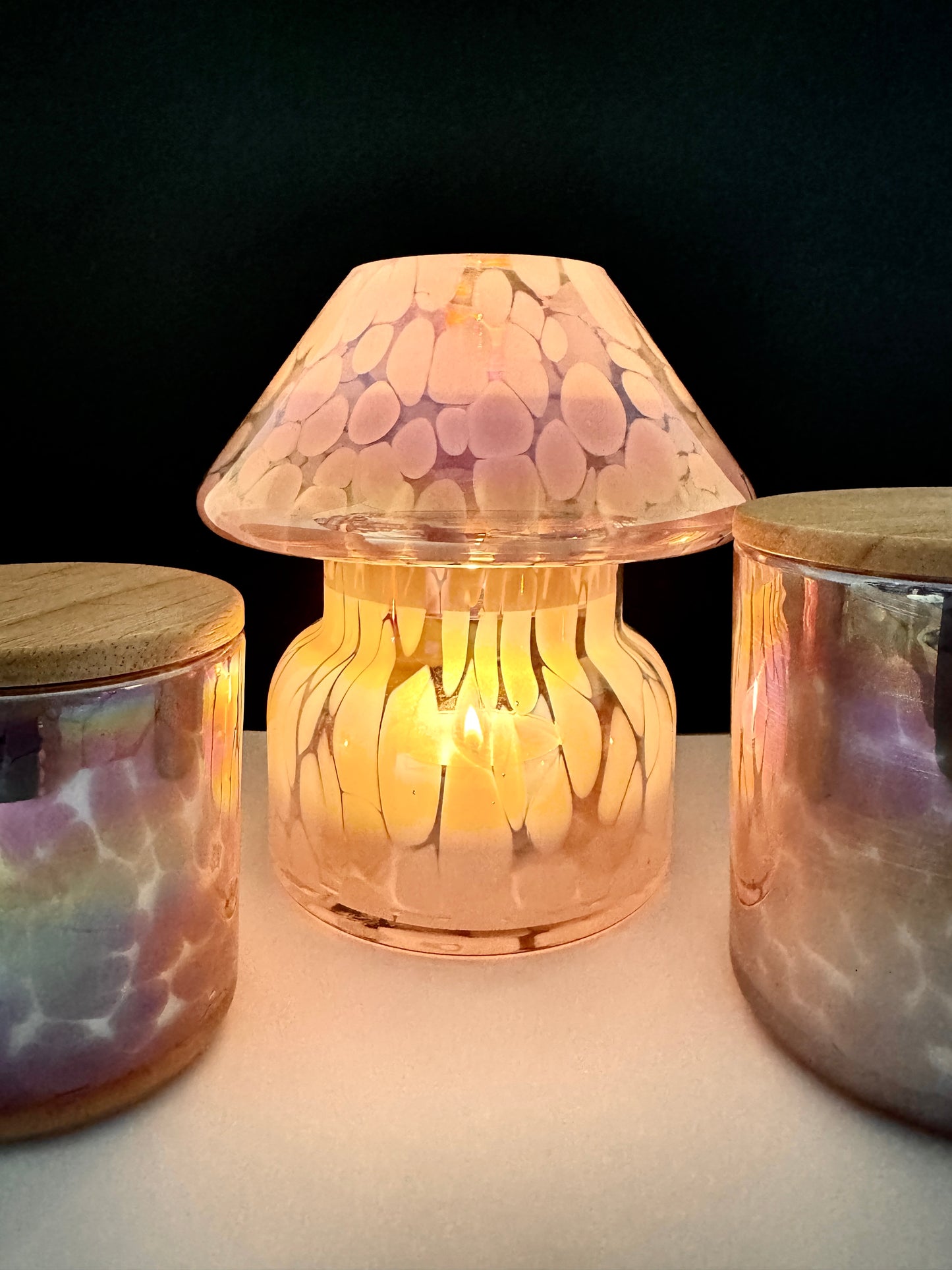 Aurora Pink Lamp Jar