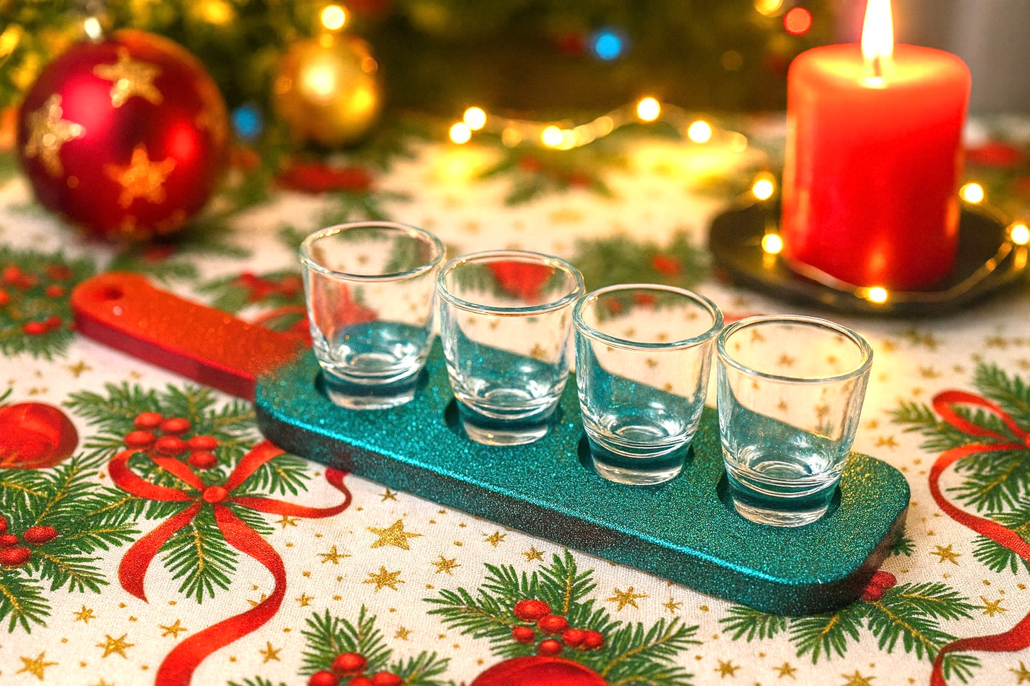 Christmas Shot Glass Holder