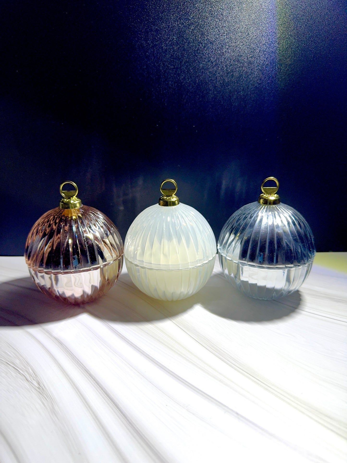 Christmas Bauble Small: Set 3 pieces - Red, Green & Gold