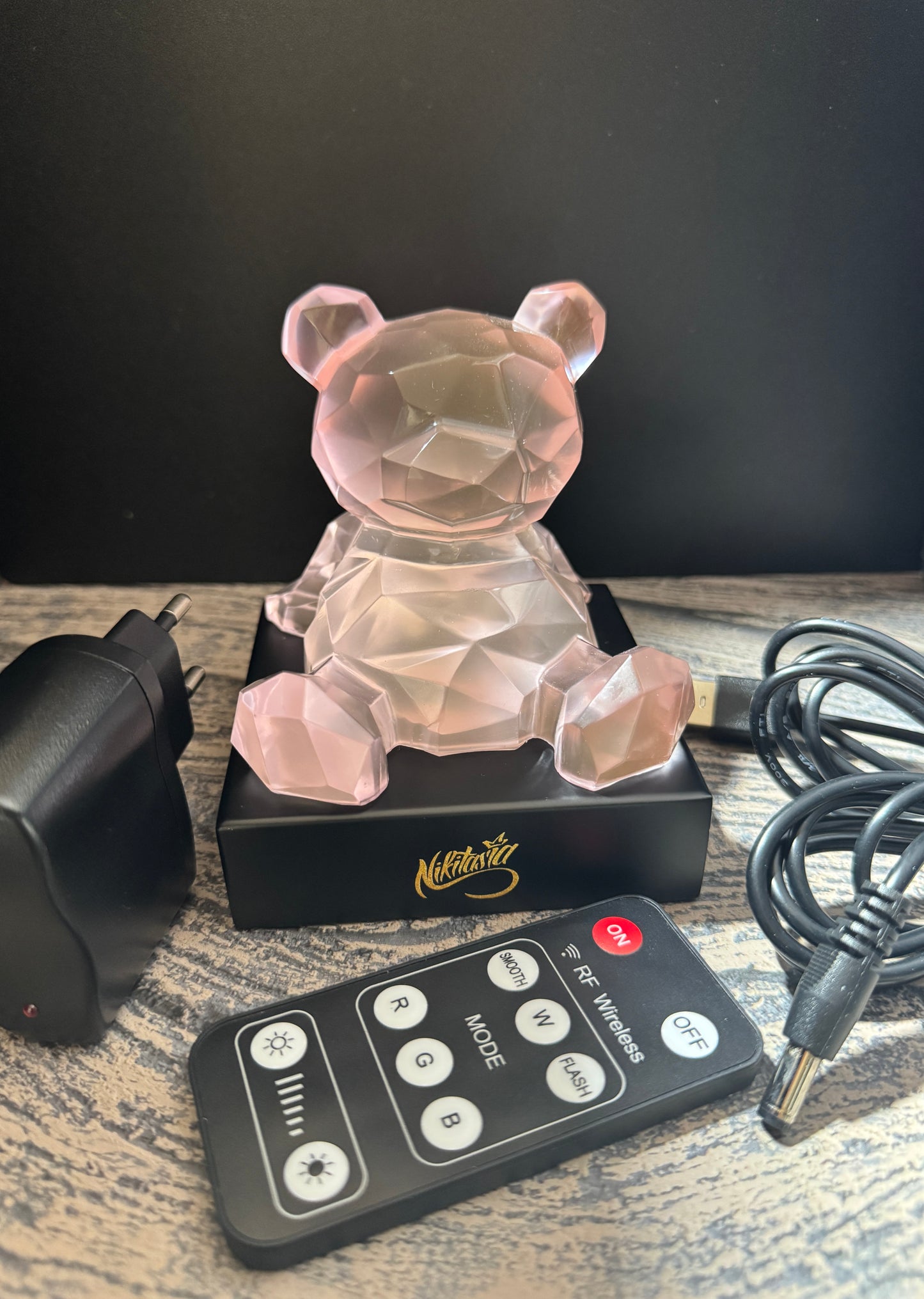 Glow in the dark bears LEDLAMP BASE INCLUDED