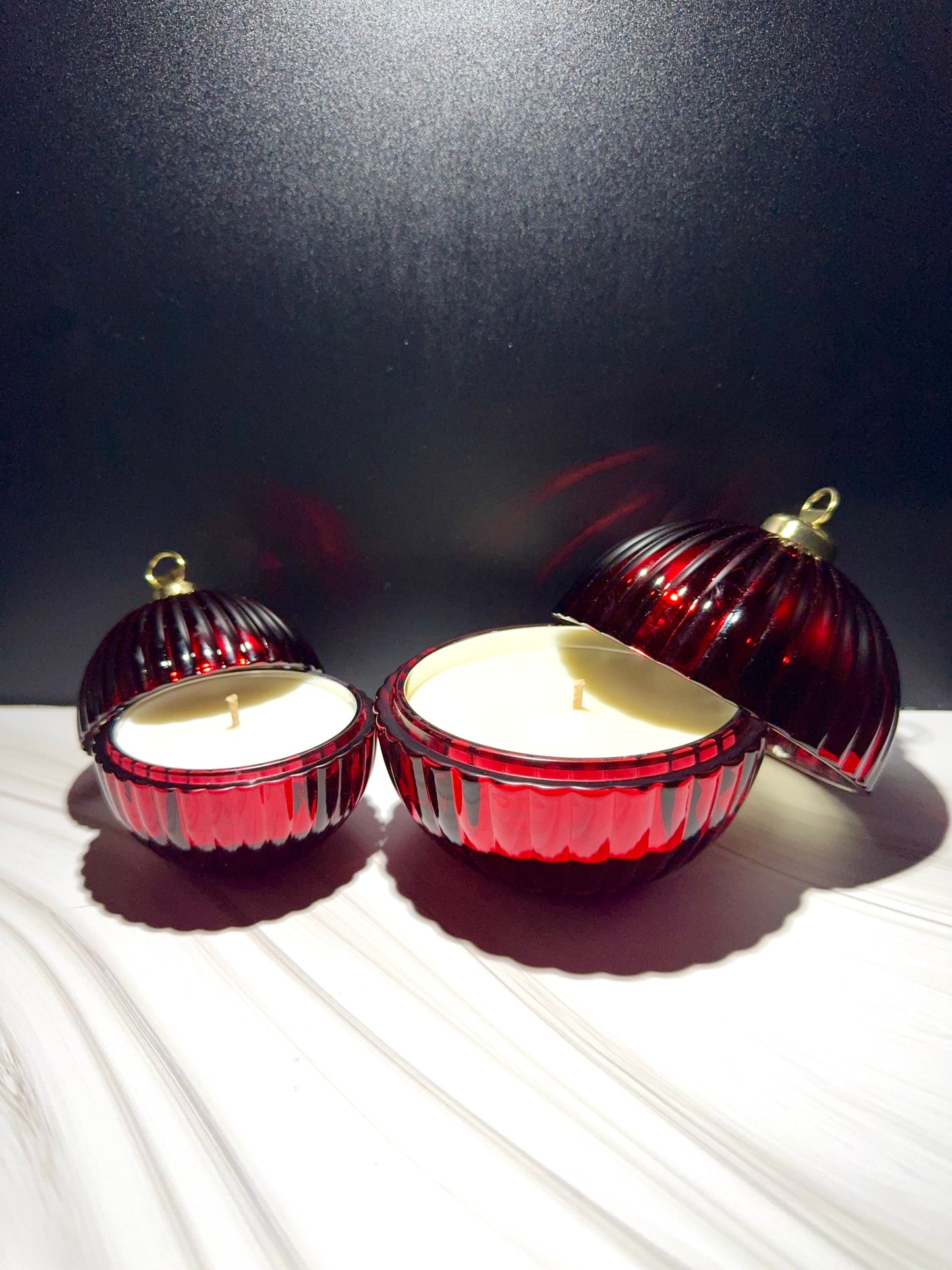 Christmas Bauble Small: Set 3 pieces - Red, Green & Gold