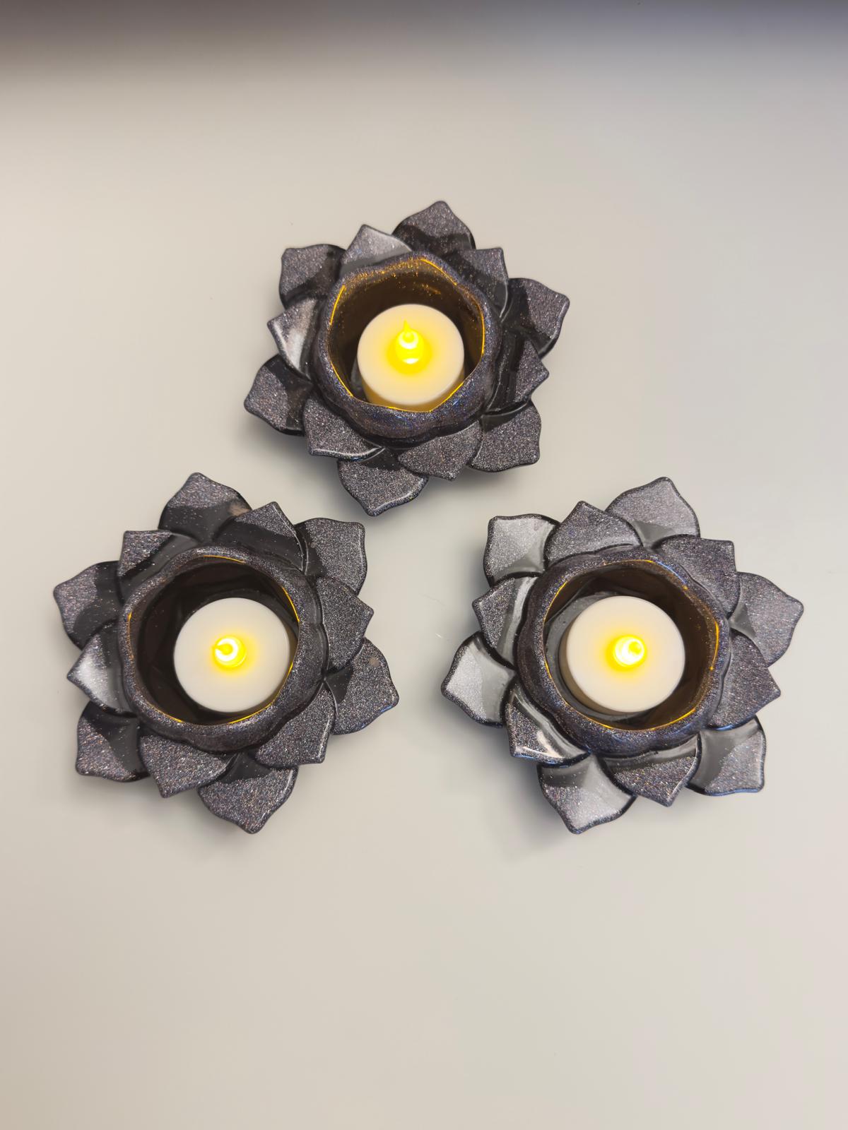 Christmas Lotus Candle Holder