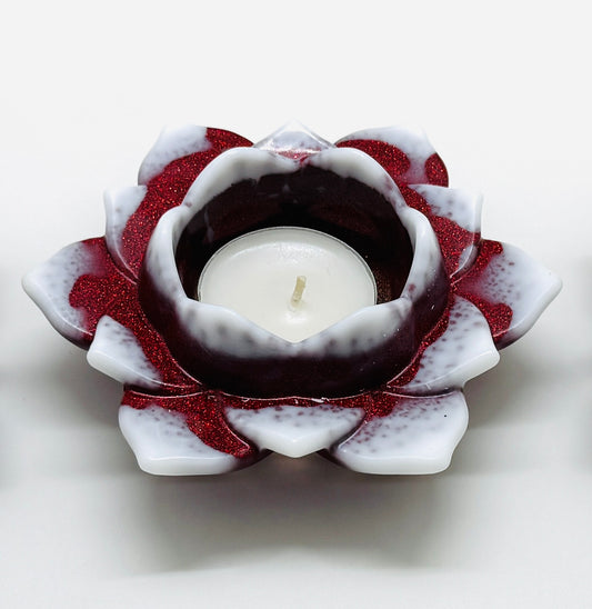 Christmas Lotus Candle Holder (per piece)
