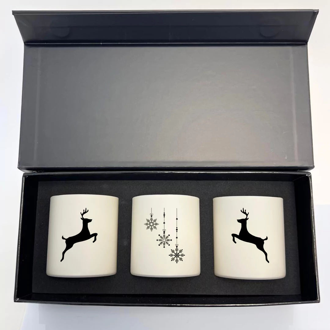 Christmas giftbox - Frosted Pearl Small - Cream white